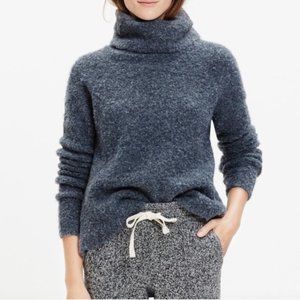 Madewell Roundtrip Turtleneck Sweater Wool Alpaca Blend Grey Small S